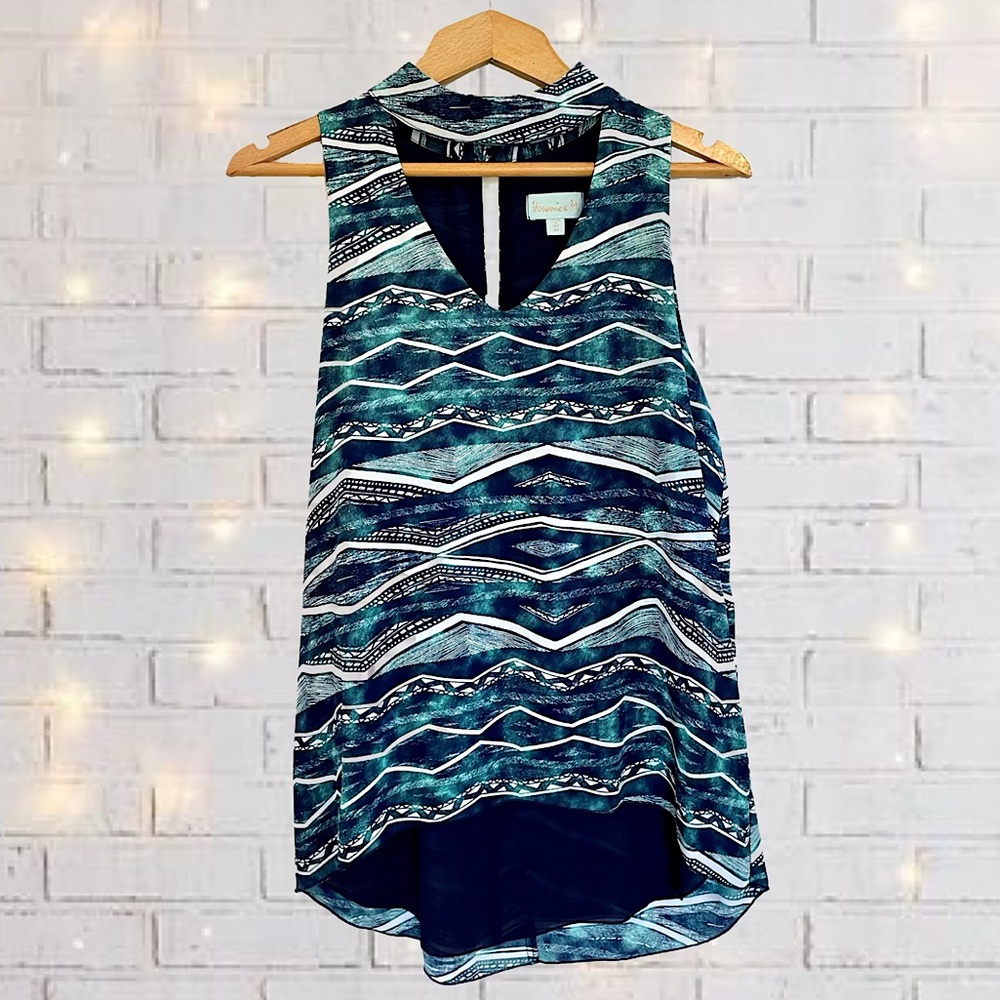 V-Neck Cutout Sleeveless Top